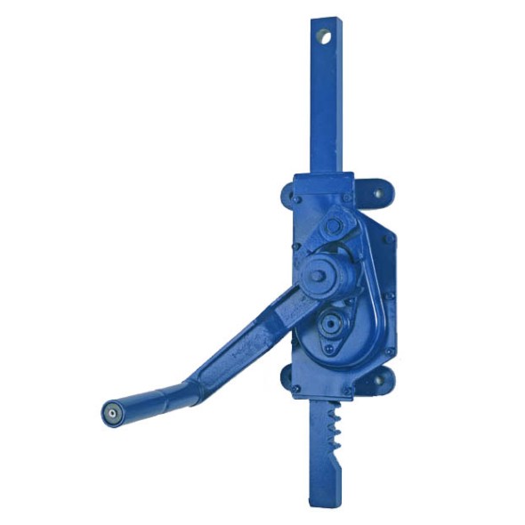 15_00_CON_W_2_5t_ctverec_95 ZVEDÁKY A VZPĚRY: Zvedák hřebenový kontejnerový nástěnný15-00-CON-W 5t